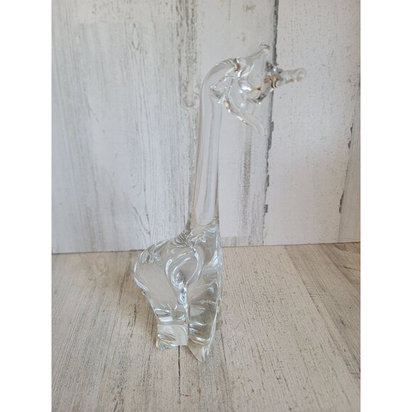 Vintage abstract glass giraffe heavy collectible figure zoo animal - Picture 4 of 7